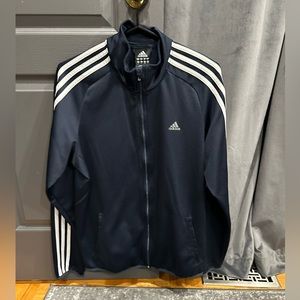 Zipper athletic ADIDAS Blue Jacket